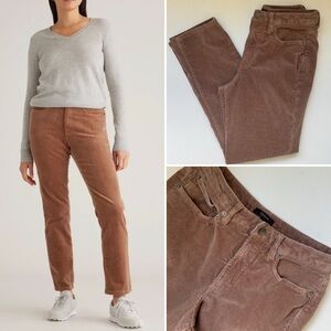 Quince Organic Cotton Corduroy Straight Leg Pants